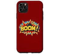 Boom Pop Art Esplosione Retrò Comico Supereroe Suono Parola Vibe Custodia per iPhone 11 Pro Max