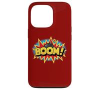 Boom Pop Art Esplosione Retrò Comico Supereroe Suono Parola Vibe Custodia per iPhone 13 Pro