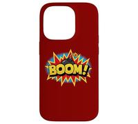 Boom Pop Art Esplosione Retrò Comico Supereroe Suono Parola Vibe Custodia per iPhone 14 Pro