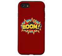 Boom Pop Art Esplosione Retrò Comico Supereroe Suono Parola Vibe Custodia per iPhone SE (2020) / 7/8