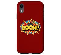 Boom Pop Art Esplosione Retrò Comico Supereroe Suono Parola Vibe Custodia per iPhone XR