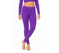 BOOM Prime Collant da Ginnastica per Ragazze in Lycra da Danza Lucida Senza Piede Leggings Elasticizzati per Bambini (Viola, 9-10 Anni)