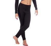 BOOM Prime Leggings da Ginnastica Lucidi da Donna, Collant in Lycra Elasticizzati da Balletto Senza Piede al Neon (Nero, S/M)