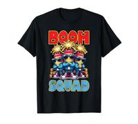 Boom Squadra Fuochi D'artificio Crew Cartoon Esplosione Maglietta
