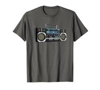 Boombox analogico retrò Anni '80 e '90 con Grafica Gen X Maglietta
