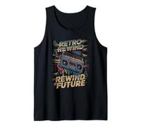 Boombox con cassette e pattini Rewind Retro anni '80 Energy Canotta