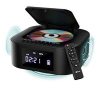 Boombox E1 Lettore CD Stereo, Bass Boost con Subwoofer, FM Radio e USB