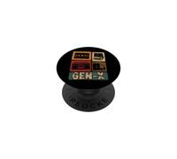 Boombox Gen X Cassette anni '80 Nostalgia PopSockets PopGrip Adesivo