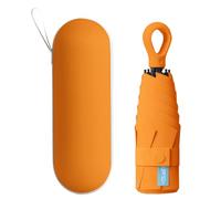 BoomCelocity Mini Ombrello Compatto Antivento - Struttura a 6 Stecche con Protezione UV, Ombrello da Viaggio Portatile e Tascabile Unisex
