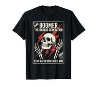 Boomer Badass Generation Before You Sissies Were Born Biker Maglietta