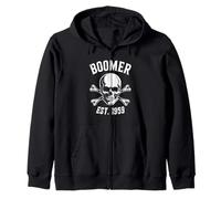 Boomer EST 1959, Generazione di Baby Boomer Felpa con Cappuccio