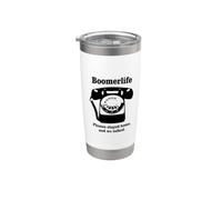 Boomerlife - Telefoni rimasti a casa e abbiamo parlato. sarcasmo divertente Bicchiere termico in acciaio inox doppia parete