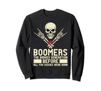 Boomers Badass Generation Vintage Rebel Pride Boomer Felpa