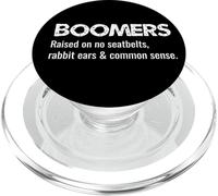 Boomers sollevati senza cinture di sicurezza orecchie di coniglio e buon senso PopSockets PopGrip per MagSafe
