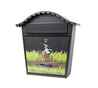 BOOMLATU Cassetta postale moderna per cassetta postale in stile semplice che blocca cassette postali per montaggio a parete esterna o interna