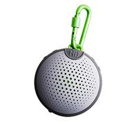 Boompods Aquablaster Small Portable Bluetooth Speaker - Mini Wireless Speakers with Amazon Alexa Capabilities, IPX7 Waterproof Shower Speaker, Mounting Options for Bathroom & Travel - Grey/Green