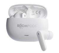 Boompods Echowave ANC - Auricolari wireless con cancellazione del rumore da 25 dB e modalità trasparenza con microfoni ENC, batteria da 25 ore, ricarica rapida USB-C e Bluetooth 5.4, plastica oceanica