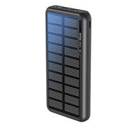 Boompods OBI-Solare Power Bank 10.000mAh - Batteria Portatile con Pannello Solare, Caricabatteria con Ricarica USB-C e USB, Caricatore Esterno Compatibile con Smartphone e Tablet, Nero