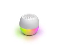 Boompods Soundflare Tide Cassa Bluetooth Portatile - Speaker Bluetooth Impermeabile IPX6 con Luci LED Sincronizzate, 5 Ore di Autonomia, Plastica Oceanica Riciclata, per Doccia e Viaggiare, Bianco