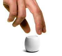 Boompods Zero Cassa con Microfono Portatile Bluetooth - Mini Altoparlante Impermeabile IPX6, 5 Ore di Autonomia, Ricarica Wireless, Funzione Selfie per Doccia, Esterni e Viaggiare, Bianco