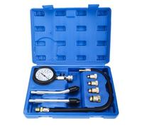BOOMSTART 8Pcs Professionale Benzina Cilindro di Compressione Tester Tool Kit per M10/M12/M14/M18 Manometro Strumento Diagnostico
