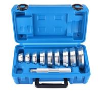 BOOMSTART Kit Pressa Cuscinetti - Set da 10 Pezzi per Installazione di Anelli e Paraoli, con Manico Zigrinato e 9 Adattatori Bifacciali - Kit di Montaggio per Cuscinetti e Guarnizioni Ruota