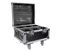BoomToneDJ EZ-Box Flight Case Universale Nero 6 Scomparti con Rotelle. Valigia di trasporto professionale. 6 prese IEC integrate. Rinforzi angolari. Dimensioni con ruote: 51 x 47 x 38,5 cm.