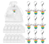 BOOMTOP 24pz Ciondoli Angelo Custode per Bomboniere in Lega Ciondoli Angelo Portachiavi Collana Decorativi Ciondoli Angelo per Matrimonio Comunione Battesimo Natale Regalo Compleanno
