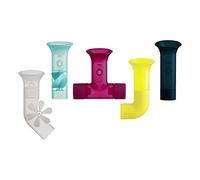 Boon B11379 Toy, Accessories for Babies and Toddlers, 5 Water Bath Time, Suitable for 1, 2, 3 and 4 Year Olds, Pipes Multicoloured