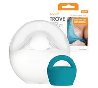 Boon Trove tiralatte manuale in silicone - 1 conteggio - Tiralatte passivo a mani libere per neonati e allattamento al seno essenziali