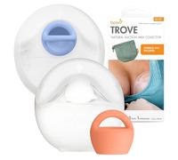 Boon Trove - Tiralatte manuale in silicone, per tenere le mani libere, con custodia da viaggio, 2 pezzi