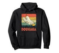 Boonana Banana Fantasma Carino Kawaii Retro Vintage Halloween Felpa con Cappuccio