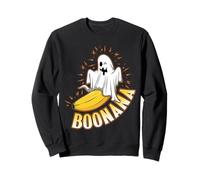 Boonana Banana Ghost Boo Banana Divertente Spooky Halloween Felpa