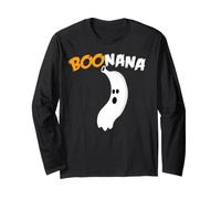 Boonana Funny Ghost Banana Halloween Boonana Maglia a Manica
