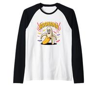 Boonana Ghost Banana Costume Adult Toddler Kids Maglia con Maniche Raglan