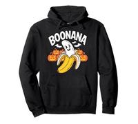 Boonana Happy Ghost Banana Halloween Felpa con Cappuccio