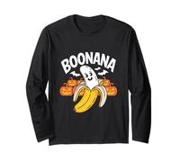 Boonana Happy Ghost Banana Halloween Maglia a Manica
