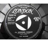 Boone, Pat - Boone, Pat I'll Remember Tonight 7" London HLD8775 EX 1959
