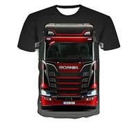 BOONEE Casual Scania T Shirt Uomo, T-Shirt Sportivo Girocollo, Magliette con 3D Stampato Regalo Originali-Multicolored 4||XS