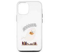 BOOOOks - Divertente libro d'amore, motivo: fantasma di Halloween Custodia per iPhone 12/12 Pro