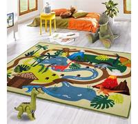 Booooom Jackson Tappeto Dinosauri Bambini,Tappeto Dinosauri Cameretta Bambino,Tappeto Dinosauri Gioco Tappeto per Attività Tappeto per Apprendimento