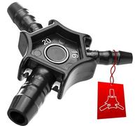 BOOPARTS Calibratore e Sbavatore Multistrato Ø16-20-26 mm - Utensile 2 in 1 per Tubi PEX, PER e Multistrato | Preparazione per Raccordi a Pressare e a Compressione