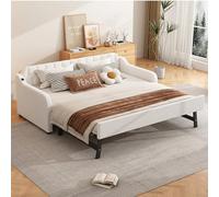 boorbin 90 x 200 cm divano letto, letto con letto estraibile e porta USB (beige)