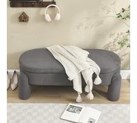 boorbin Elegante e moderna panchina portaoggetti per camera da letto, guardaroba, ingresso e soggiorno con vano portaoggetti, tessuto di ciniglia di alta qualità con telaio in legno massiccio, panca