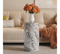 boorbin Elegante tavolino rotondo, decorazione moderna per il soggiorno con design minimalista, utilizzato per tavolino, tavolino laterale, tavolino da divano o tavolo da tè (grigio)