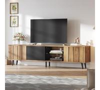 boorbin Mobile TV lowboard, 175 x 31,5 x 45 cm, per il soggiorno, mobile TV con 3 armadi, semplice armadio da soggiorno