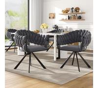 boorbin Sedia da trucco ESS in velluto di alta qualità, stile alla moda+moderno, ergonomico+design del piede regolabile, gambe in metallo artiglio, grigio, lusso leggero (4)