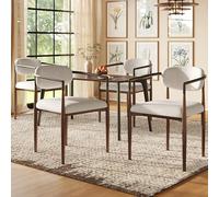 boorbin Sedia di lino ESS/trucco di alta qualità, stile moda+moderno, ergonomico+design del piede regolabile, lusso leggero (4)