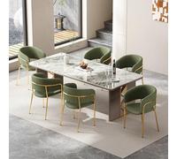 boorbin Sedia moderna con gambe inclinate, piedini regolabili e tessuto in velluto a coste, ideale per soggiorno, ufficio, sala da pranzo (6, verde)