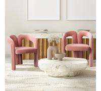 boorbin Velluto Design Moderno Sedie da Pranzo Sedie Decorative Imbottite/Sedie Da Pranzo/Sedie Sedie Sedie Laterali, Soggiorno Cucina Poltrone 2 pezzi/Set Sedie